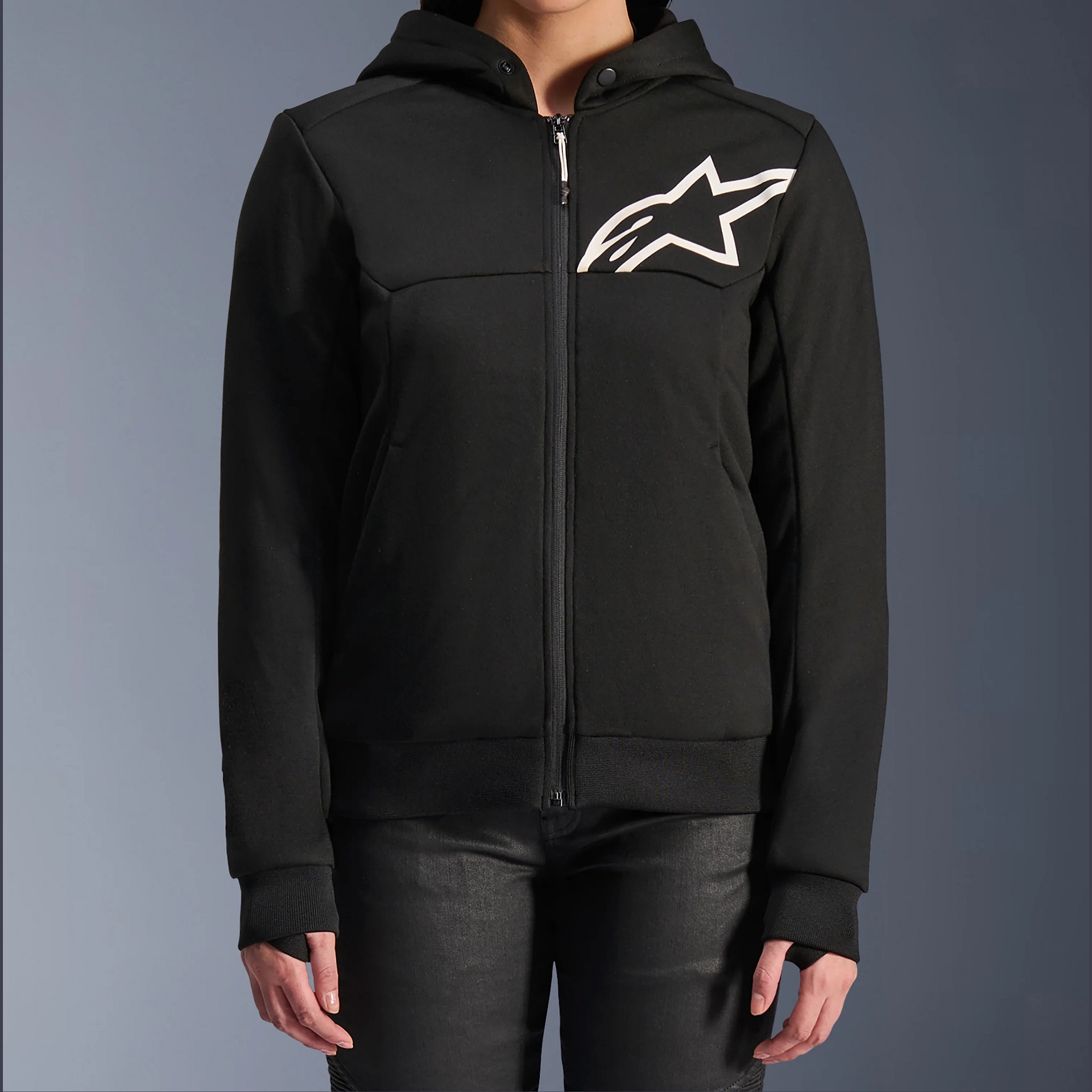 4210225-12-of_stella-chrome-v2-sport-hoodie1 1920x1920 Bluza motocyklowa Alpinestars Stella Chrome V2 Sport - obrazek 1